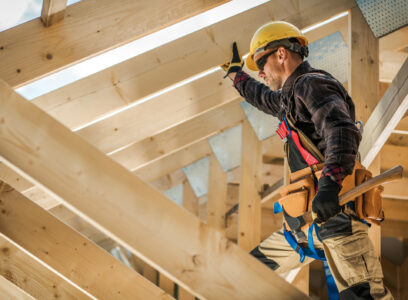 man working on a construction site